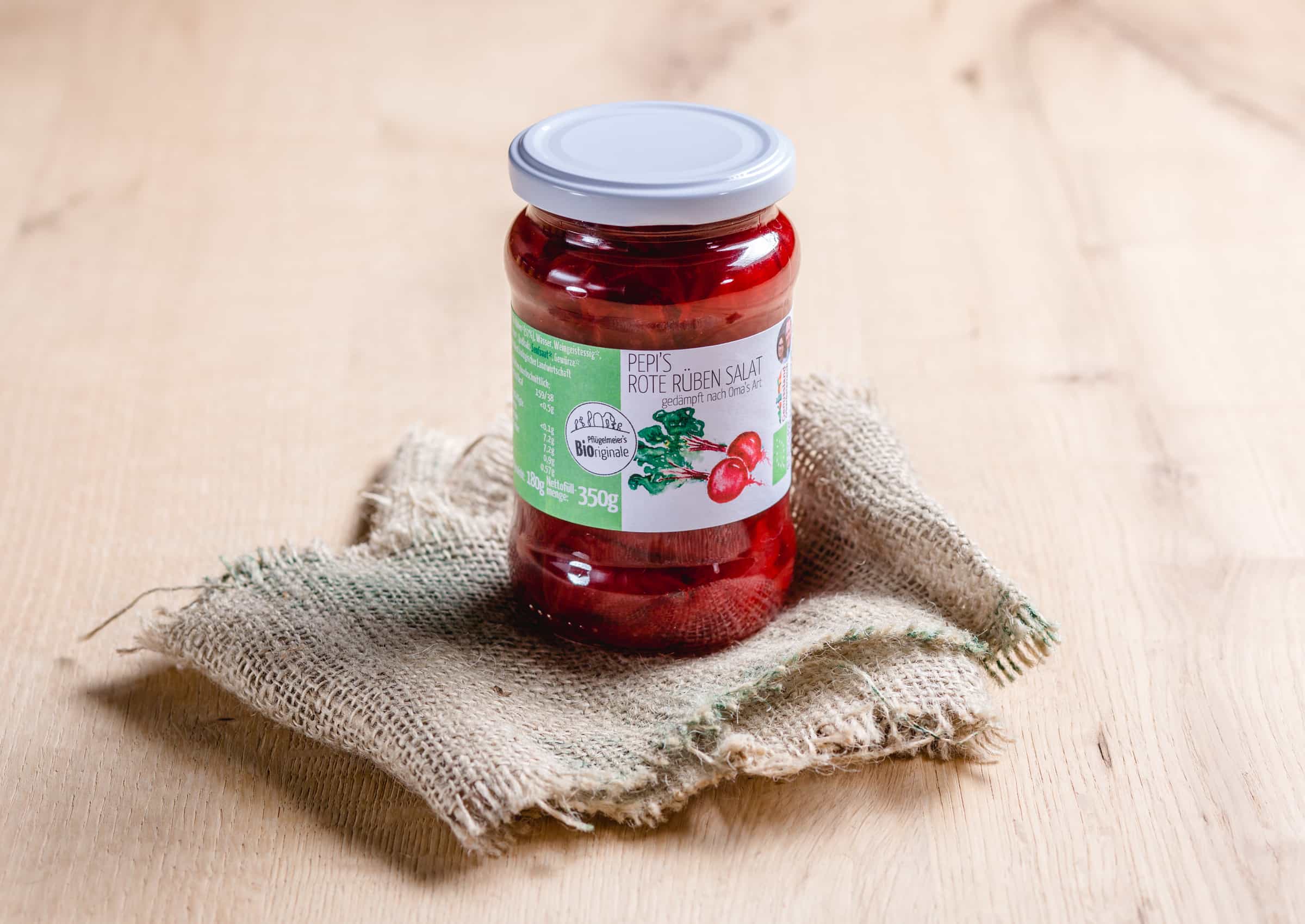 Bio Rote Rüben Salat gedämpft