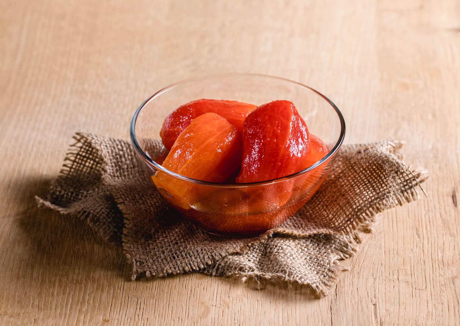 Bio geschälte Roma Tomaten